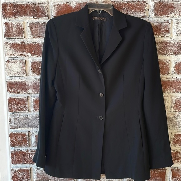Tahari black blazer jacket size 6 - Picture 1 of 7